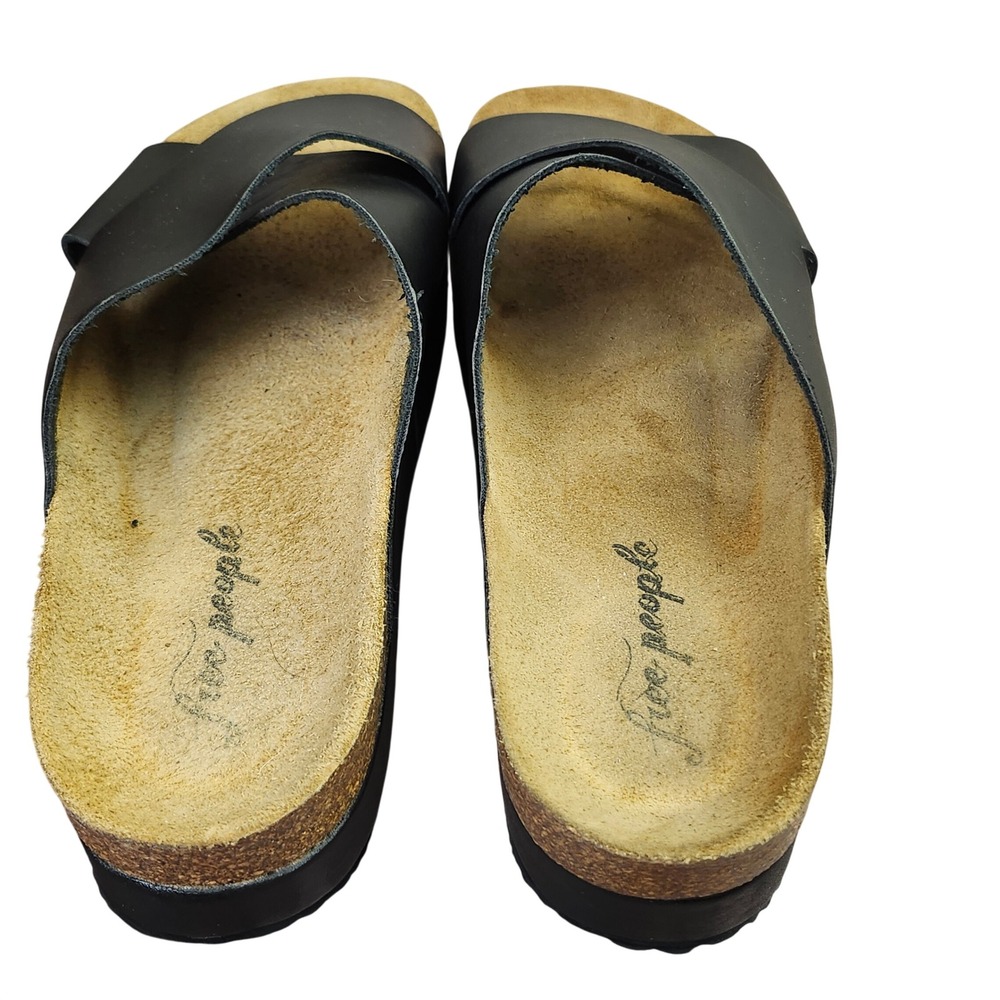 Free People Black Leather Platform Slide Sandals Sz 40/9
Boho Festival Casual - Picture 9 of 12